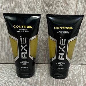 Bundle of Two Discontinued Axe Controil Oily Skin Face Scrub Ultra Smooth Skin